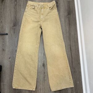 Levi's Tan Flare & Wide Leg Jeans